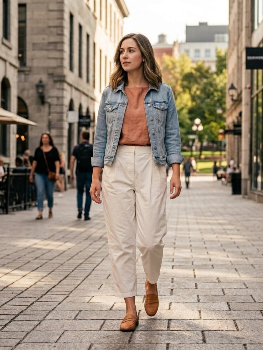 {Everlane} NWT: The Slouchy Cropped Chino Pant In Off White -  Size 8